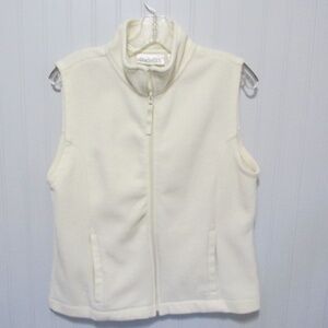Vintage Chadwick’s Ivory Fleece Vest, Size M